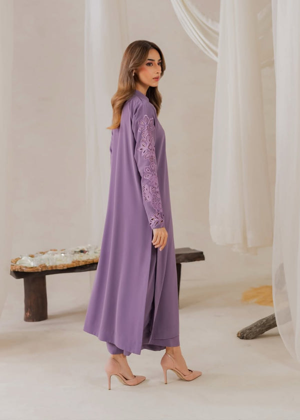 Elina – Lavender Stitched 2 Piece Suit
