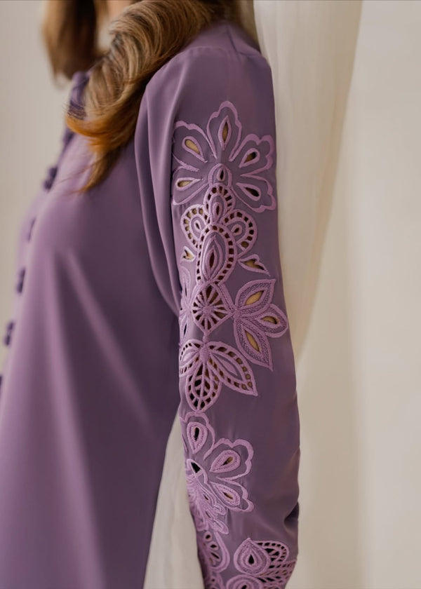 Elina – Lavender Stitched 2 Piece Suit