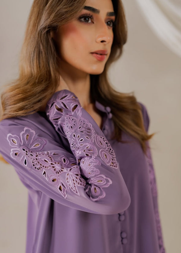 Elina – Lavender Stitched 2 Piece Suit