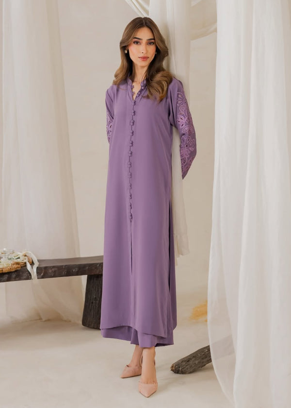 Elina – Lavender Stitched 2 Piece Suit